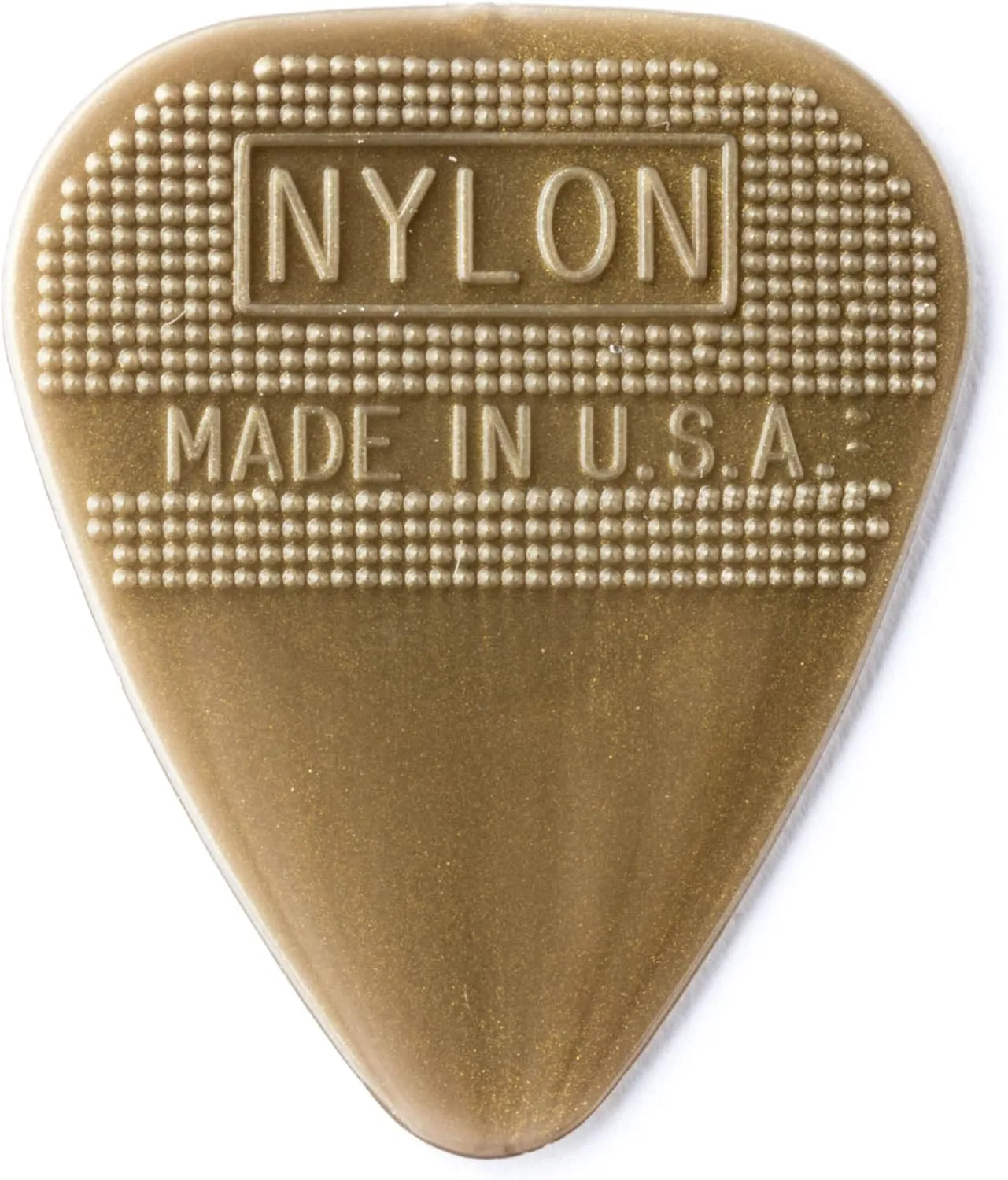 Herco® HE210 Flex 50 Nylon Flat Picks, Gold, Medium, 100/Bag