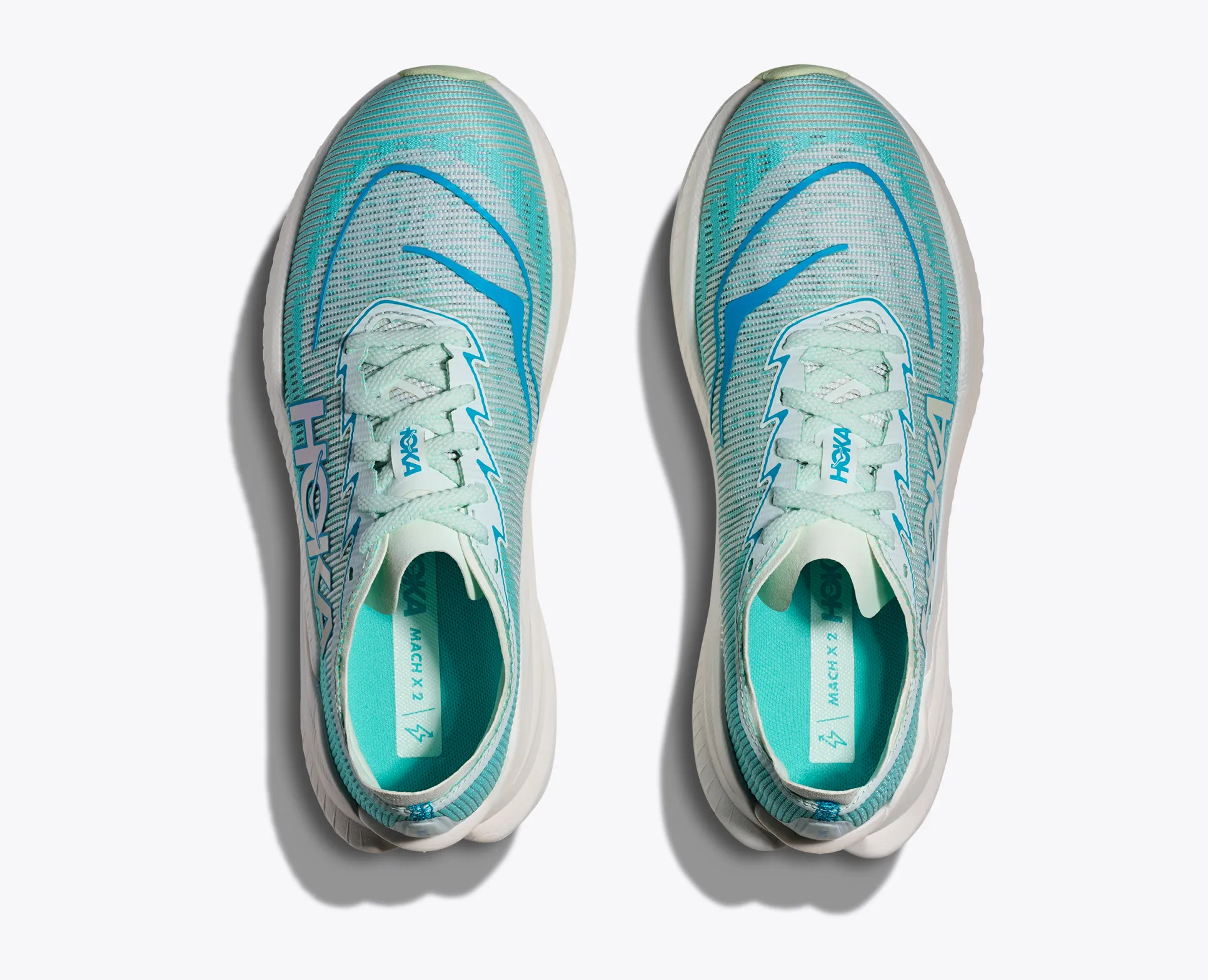 Hoka Women's Mach X 2 – Snow Melt / Blue Spark
