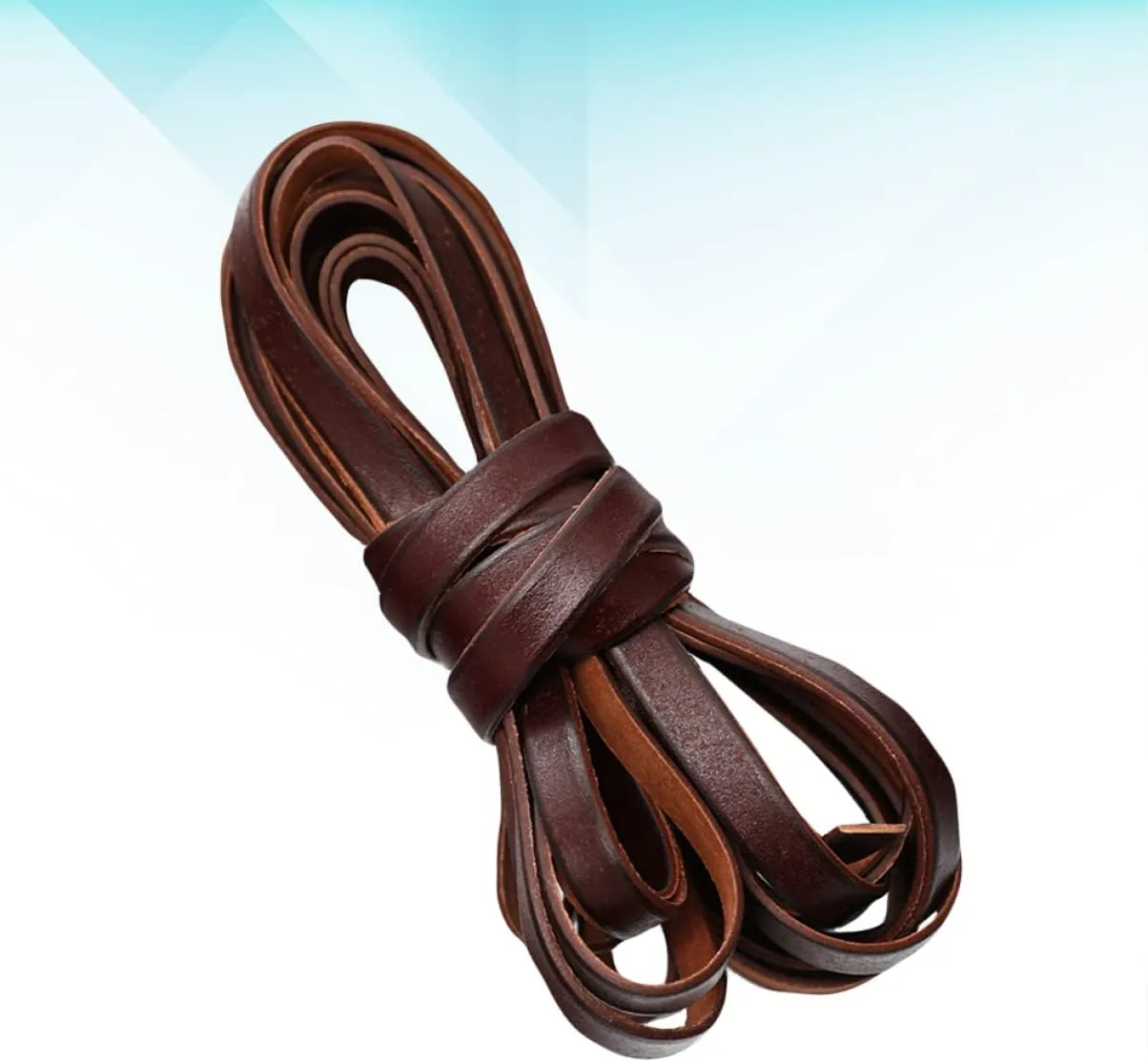Homoyoyo 1PC DIY Real Cowhide Rope Light Brown Handmade Necklace Cords Sturdy Bracelet Strap for Jewelry Making Luggage Bag Materials Durable Crafting Accessories