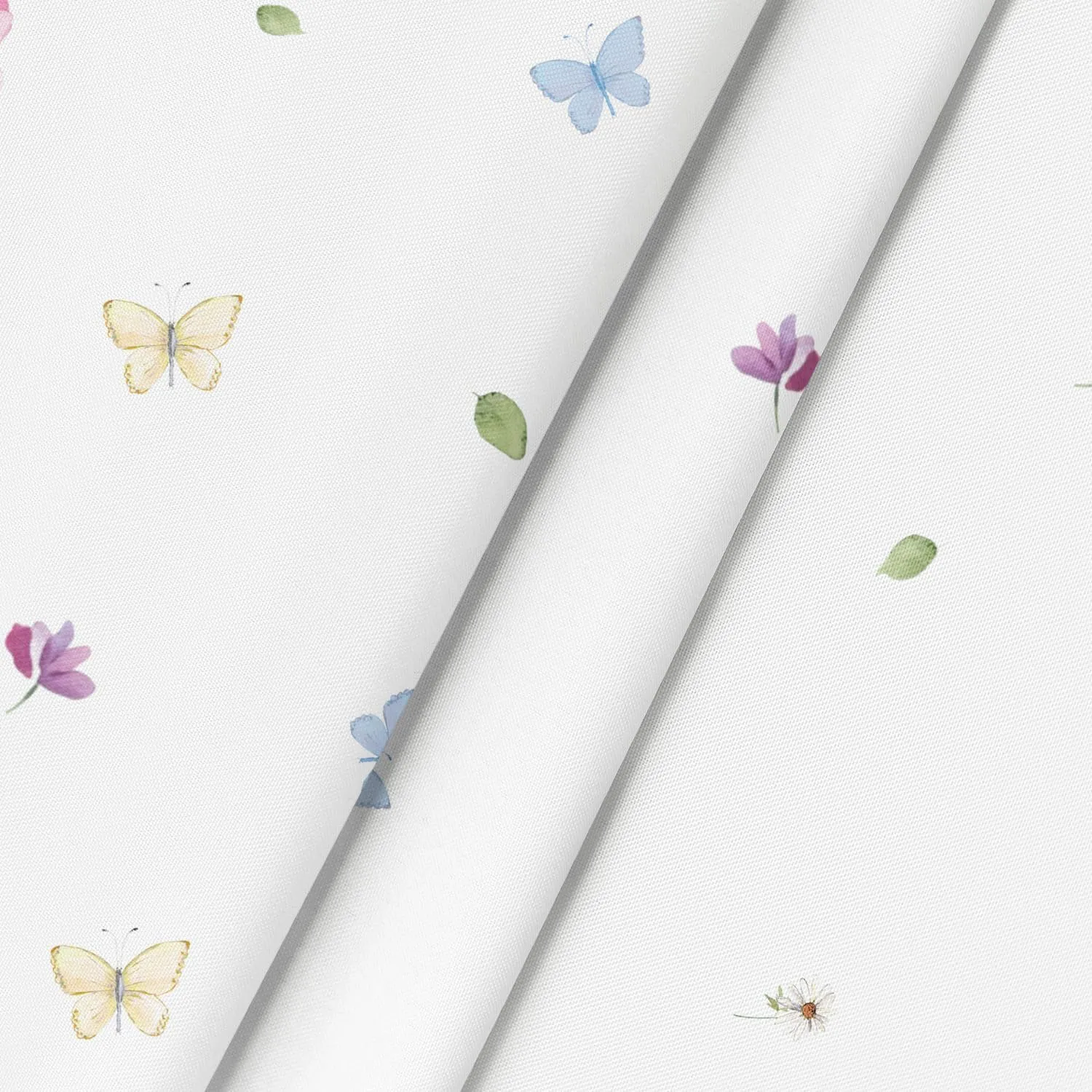 Horaldaily Spring Tablecloth 60×84 Inch, Wildflowers Floral Butterfly Washable Table Cover for Party Picnic Dinner Decor
