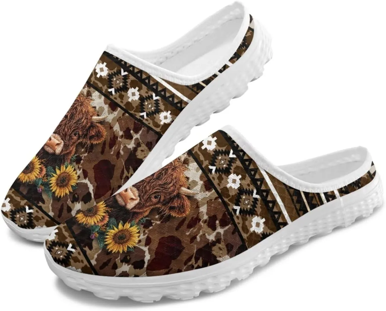 Howilath Mule Tennis Shoes for Women Slip on Flat Mules Comfortable Backless Shoes Low-Top Mesh Walking Sneakers for Ladies