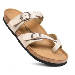 Irenic in Cream Sandal by Aerothotic