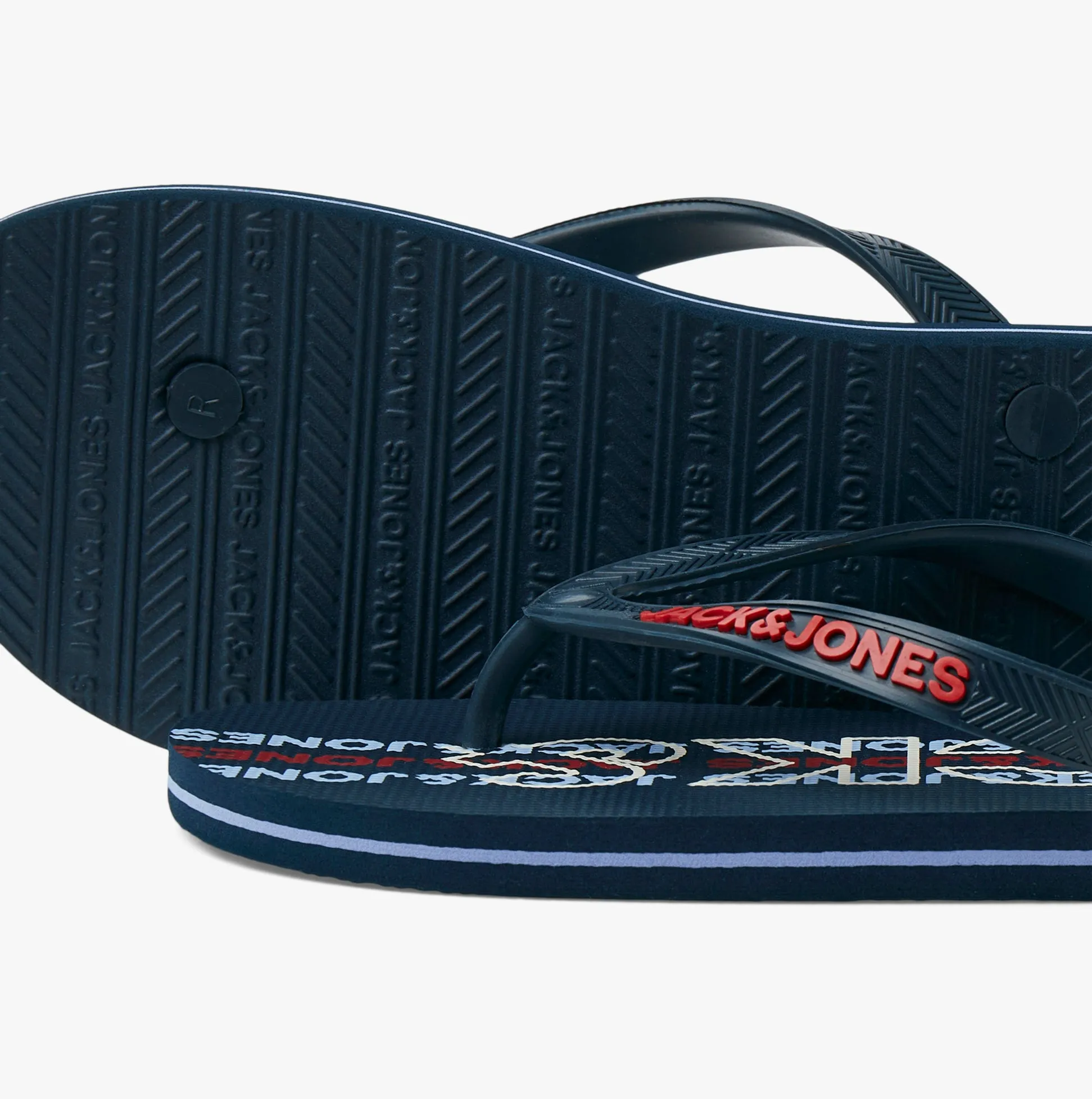Jack & Jones LOGO 2.0 Mens Flip-Flops Navy