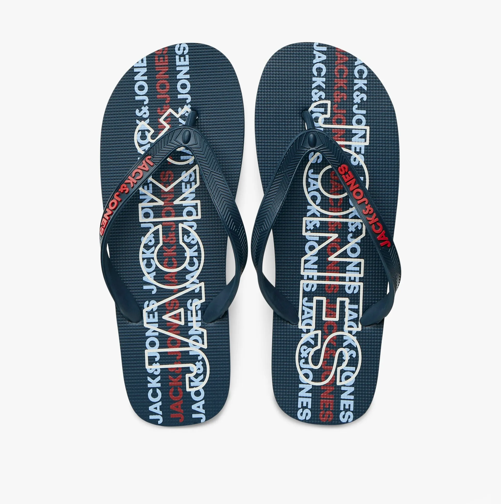 Jack & Jones LOGO 2.0 Mens Flip-Flops Navy