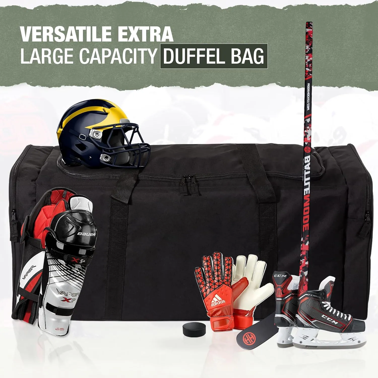 Jetstream Heavy Duty Multi Pocket Durable Sports Gym Equipment Travel Duffel Bag