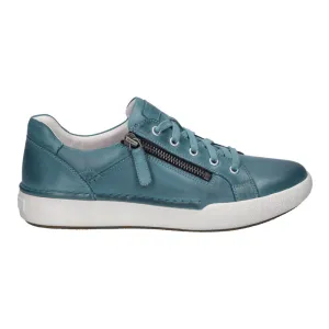 Josef Seibel Claire 03 Azur Blue Leather Sneaker