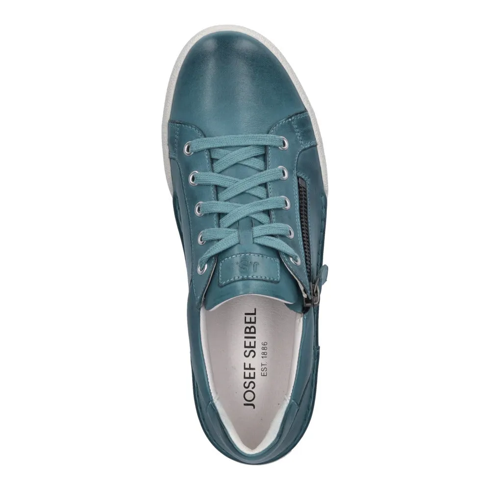 Josef Seibel Claire 03 Azur Blue Leather Sneaker
