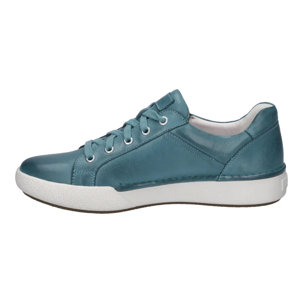 Josef Seibel Claire 03 Azur Blue Leather Sneaker