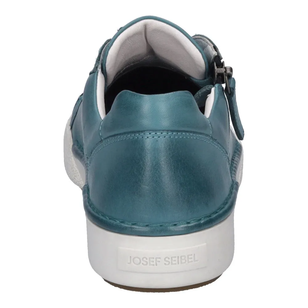 Josef Seibel Claire 03 Azur Blue Leather Sneaker