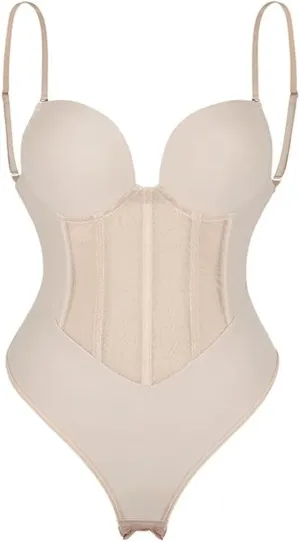 JSEIAJB Sexy Plus Size Women's Tight Suit Plastic Seamless Waist Trainer Tight Female Body Shape(OneColor,X-Large)