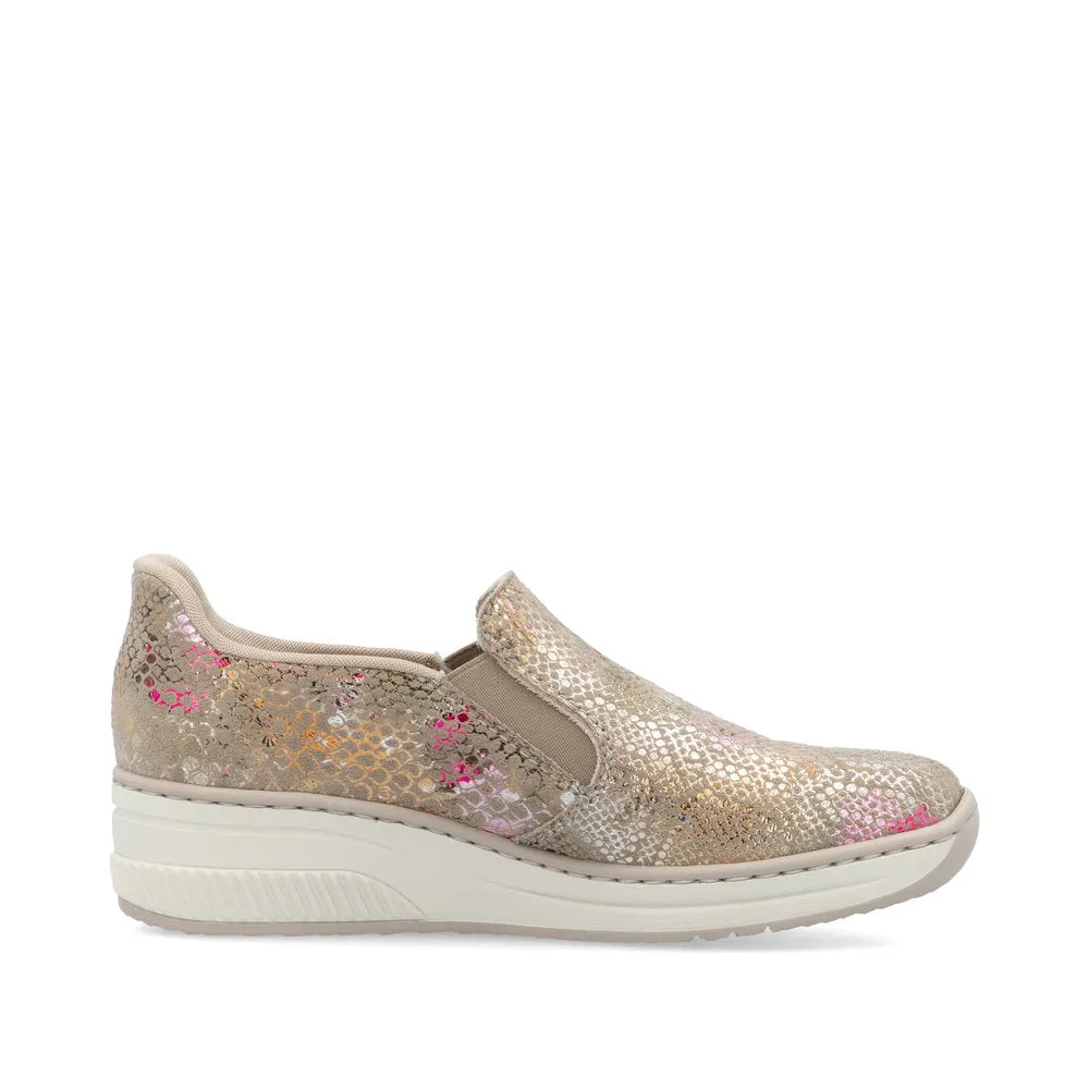Ladies 48761 - Ladies Slip on in Beige Multi