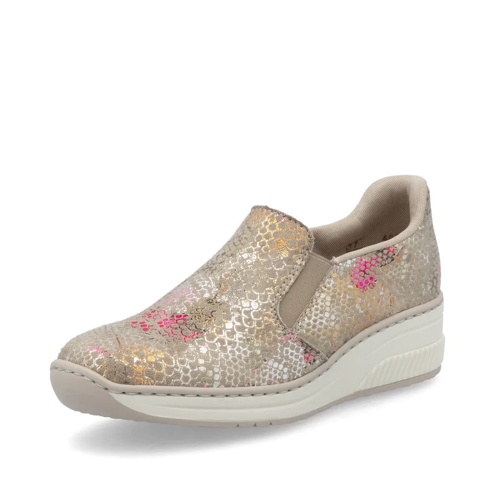 Ladies 48761 - Ladies Slip on in Beige Multi
