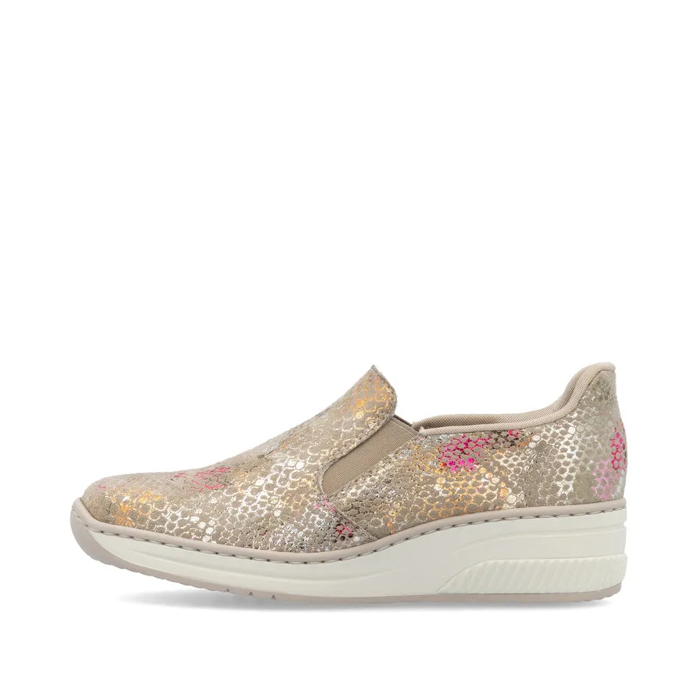 Ladies 48761 - Ladies Slip on in Beige Multi