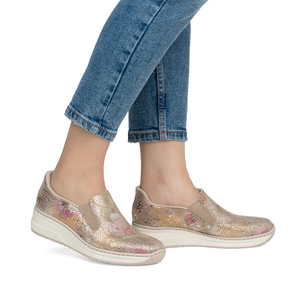 Ladies 48761 - Ladies Slip on in Beige Multi