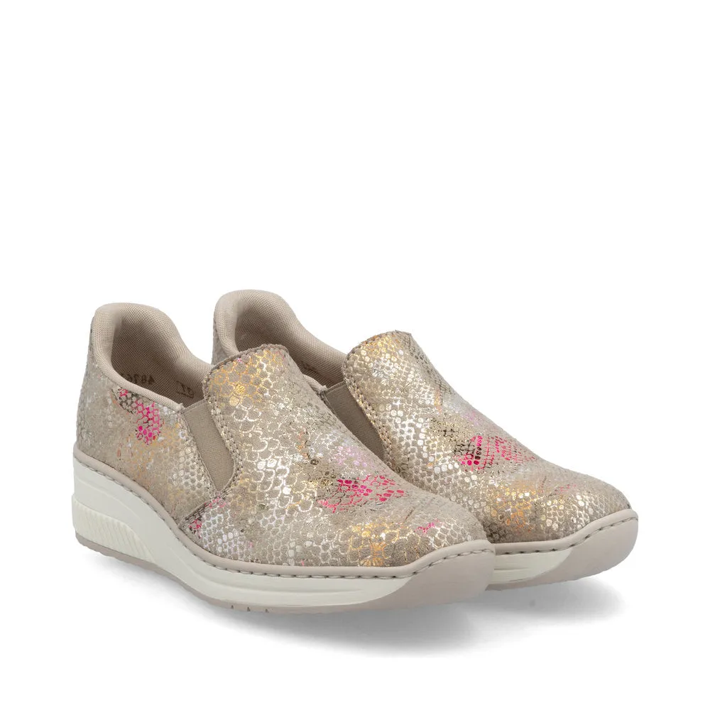 Ladies 48761 - Ladies Slip on in Beige Multi