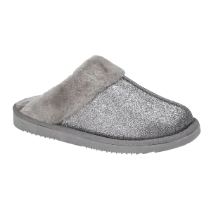 Ladies Sparkle Grey Mule