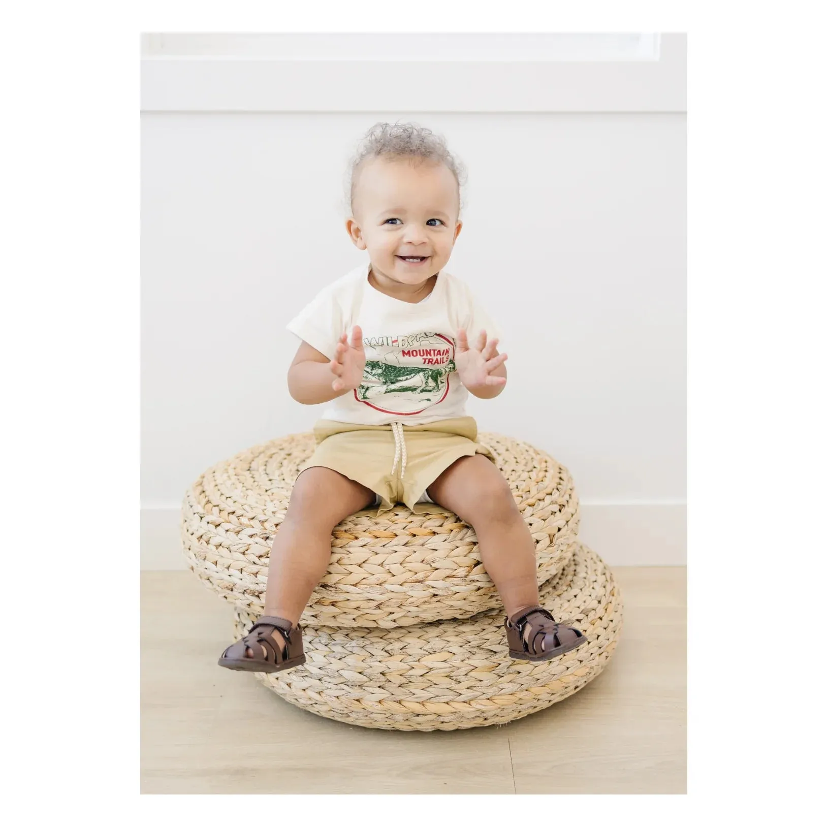 L'Amour Shoes Mack Leather Fisherman Sandal (Baby)