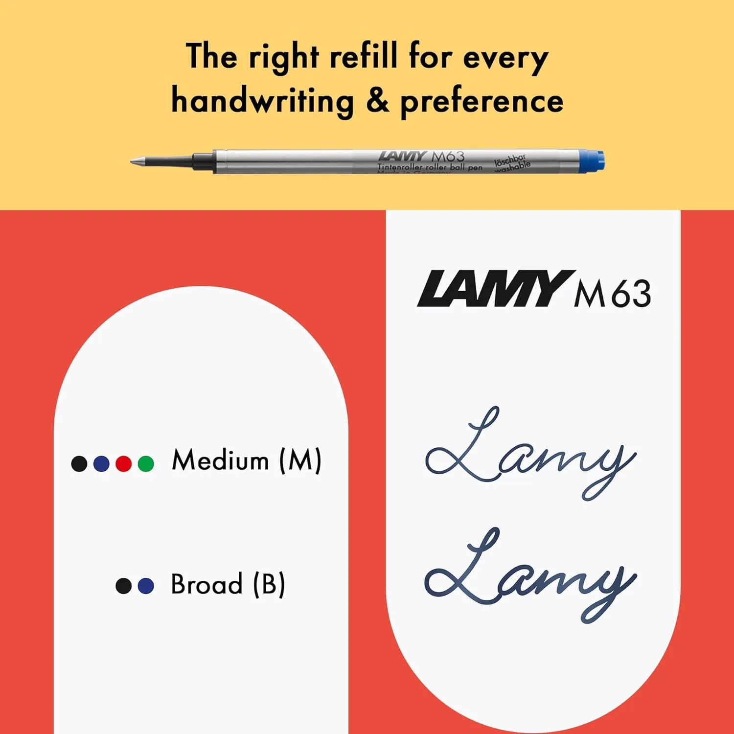 LAMY Safari Green - Rollerball Pen with Ergonomic Grip and Medium Line Width - Comfortable Long Writing - Made of Durable ASA Plastic - Medium Rollerball Refill, 63" Blue
