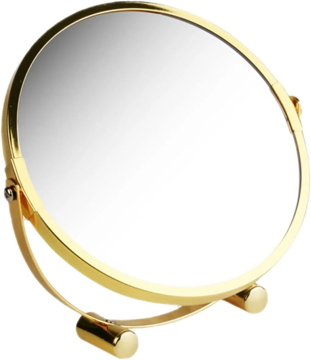 LIFKOME Desktop Rotating Makeup Mirror High Definition Glass Vanity Mirror for Bedroom Bathroom and Dressing Table Durable Base for Detailed Makeup Application