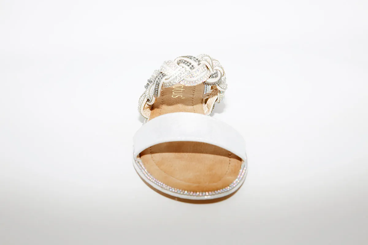 LOTUS - JOSIE FLAT MULE - SILVER
