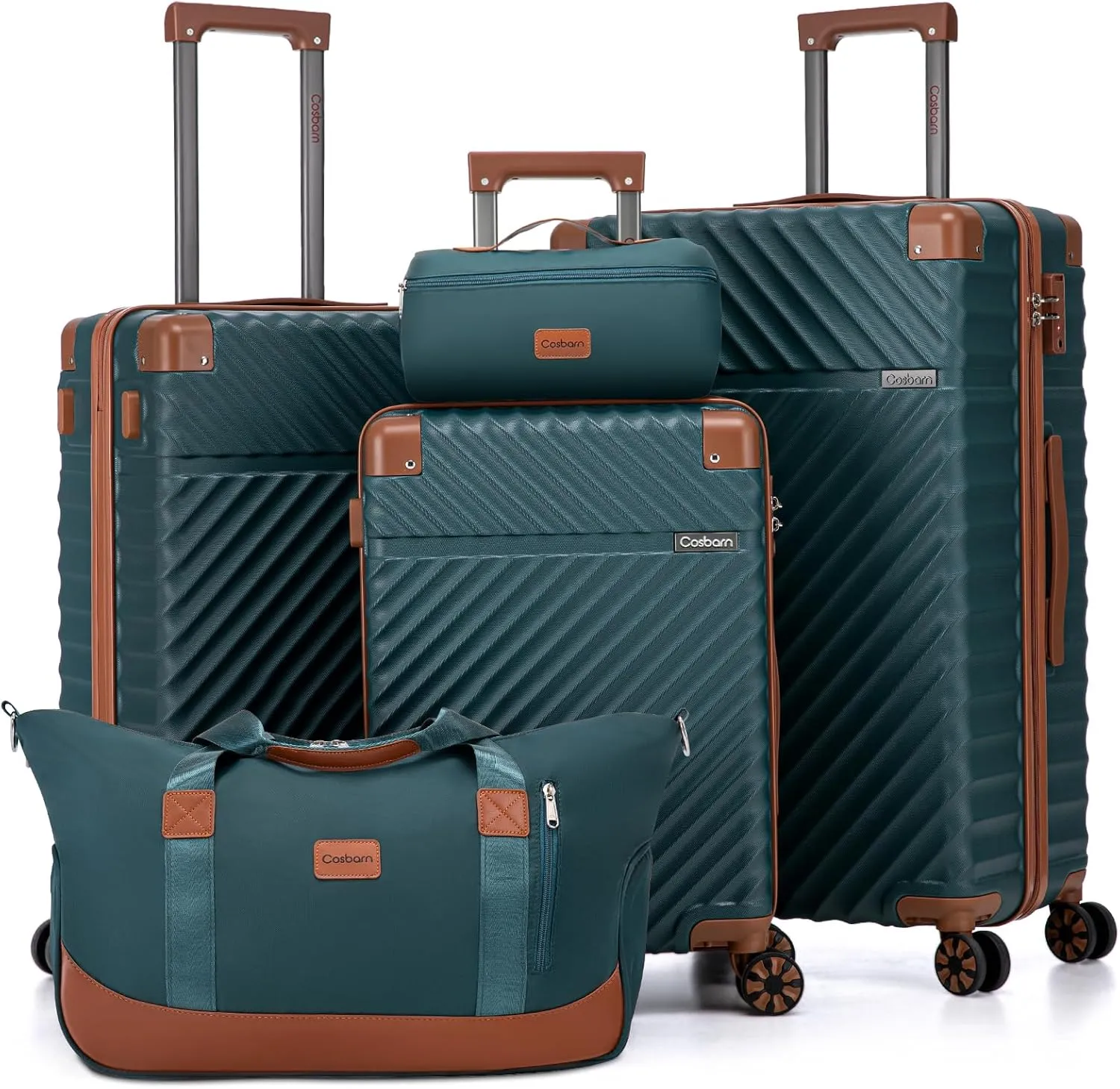 Luggage Sets 5 Piece Suitcases with Wheels, Suitcase Set ABS Hard Case Luggage with TSA Lock Spinner Wheels Durable Travel Luggage
