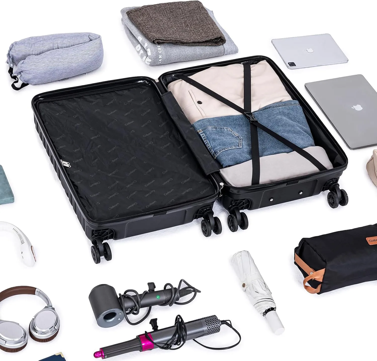 Luggage Sets 5 Piece Suitcases with Wheels, Suitcase Set ABS Hard Case Luggage with TSA Lock Spinner Wheels Durable Travel Luggage