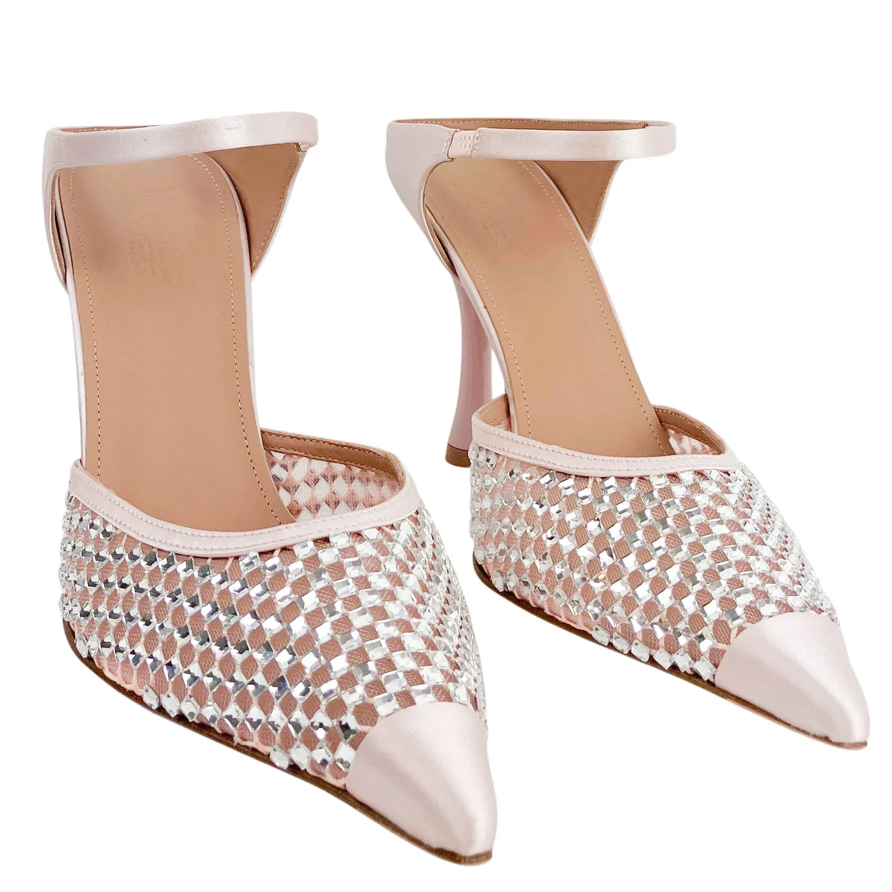 Malone Souliers Vega Heeled Mule in Sakura