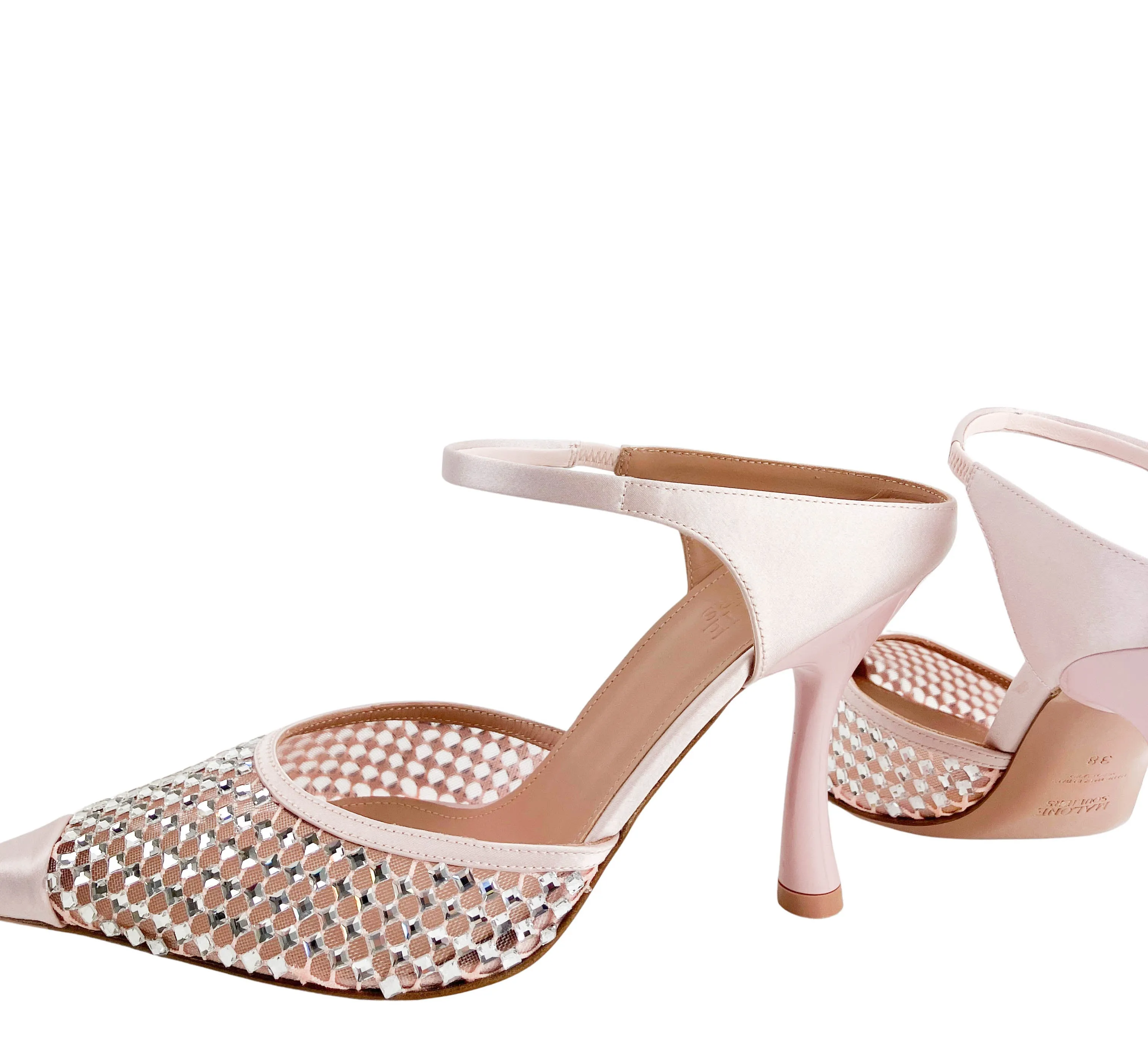Malone Souliers Vega Heeled Mule in Sakura