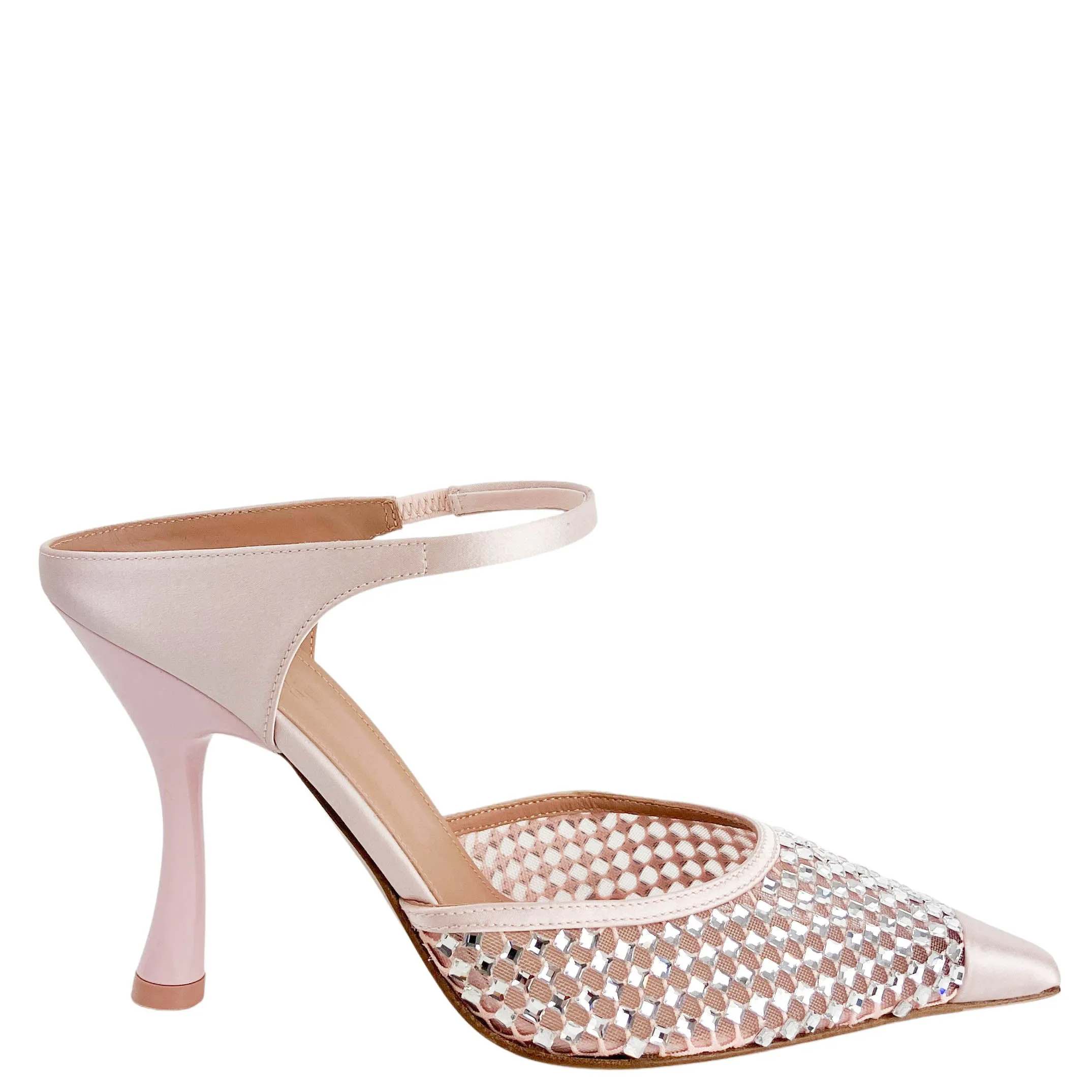 Malone Souliers Vega Heeled Mule in Sakura