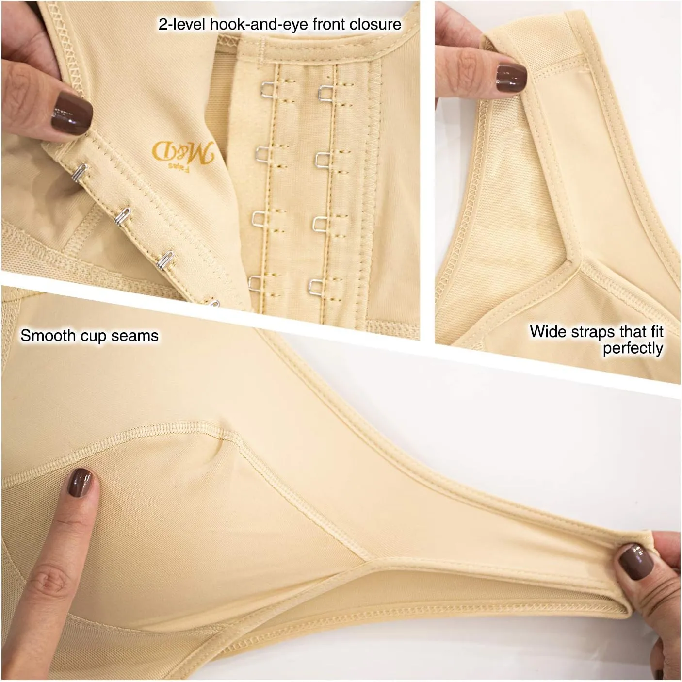 M&D Breast Augmentation Bra Post Surgery | Faja Colombianas Bra