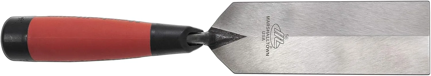 MARSHALLTOWN Margin Trowel, 6 x 2 Inch, Spread Mortar and Tile Adhesive, Durable High Carbon Steel, DuraSoft Handle, Tile Trowel, Made in the USA, 56D