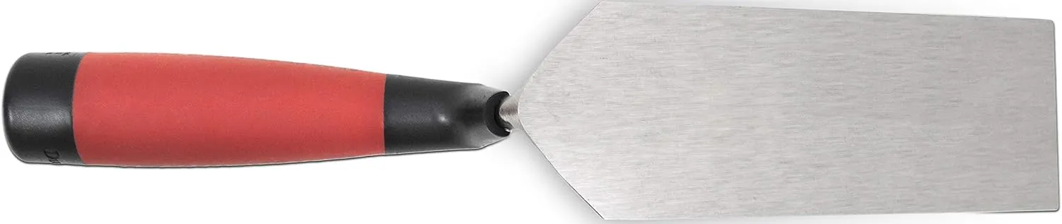 MARSHALLTOWN Margin Trowel, 6 x 2 Inch, Spread Mortar and Tile Adhesive, Durable High Carbon Steel, DuraSoft Handle, Tile Trowel, Made in the USA, 56D