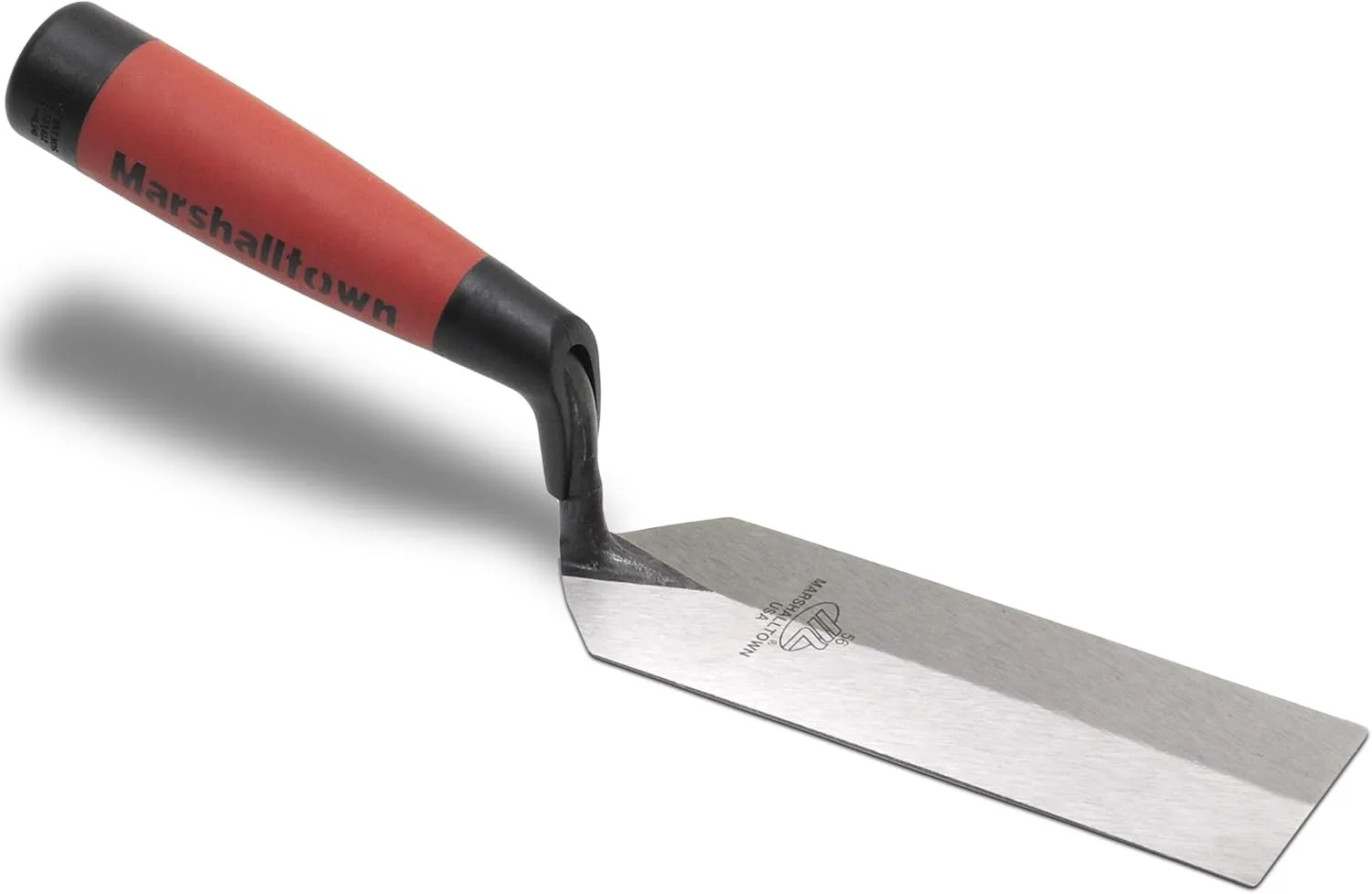 MARSHALLTOWN Margin Trowel, 6 x 2 Inch, Spread Mortar and Tile Adhesive, Durable High Carbon Steel, DuraSoft Handle, Tile Trowel, Made in the USA, 56D