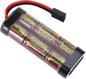 melasta 7.2V 1600mAh 6 Cell 2/3A Flat NiMH Battery Pack Compatible with Tracxas 1/16 RC Cars