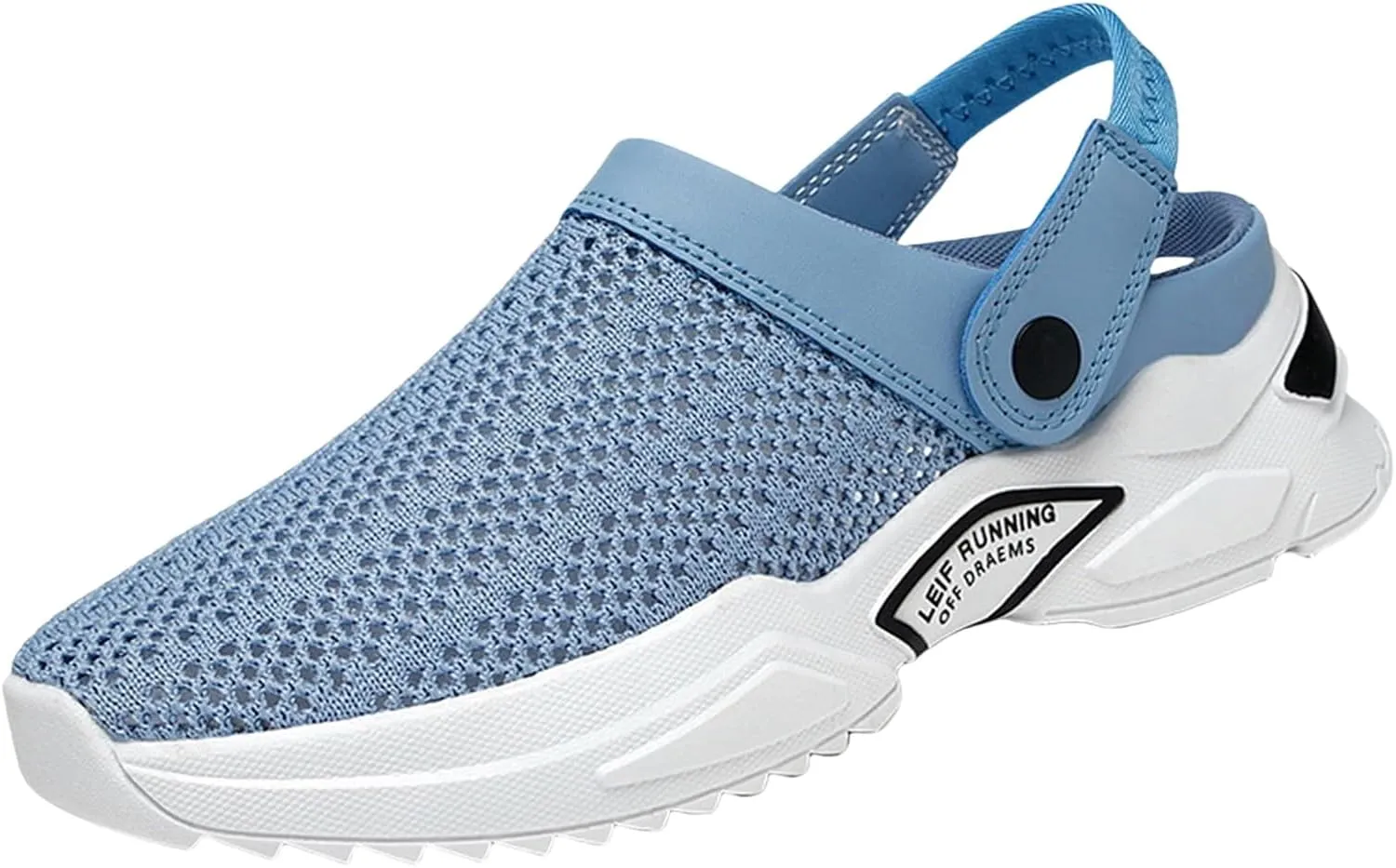 Men s orthopedic hollow-out summer sandals，Thick Sole Slip-On Knitted Clogs，Breathable Knitted Mesh Sandals with Arch Support