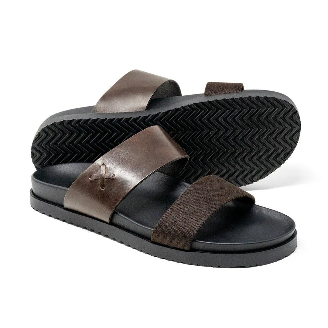 Men's Brown Cinturini Sandal From Del Toro Shoes