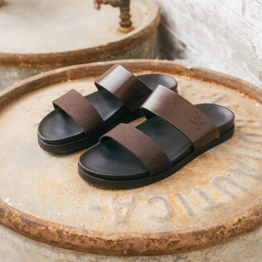 Men's Brown Cinturini Sandal From Del Toro Shoes