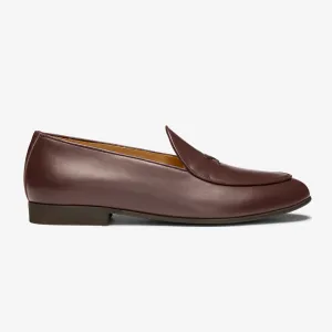 Men's Brown Leather Milano Loafer From Del Toro Shoes