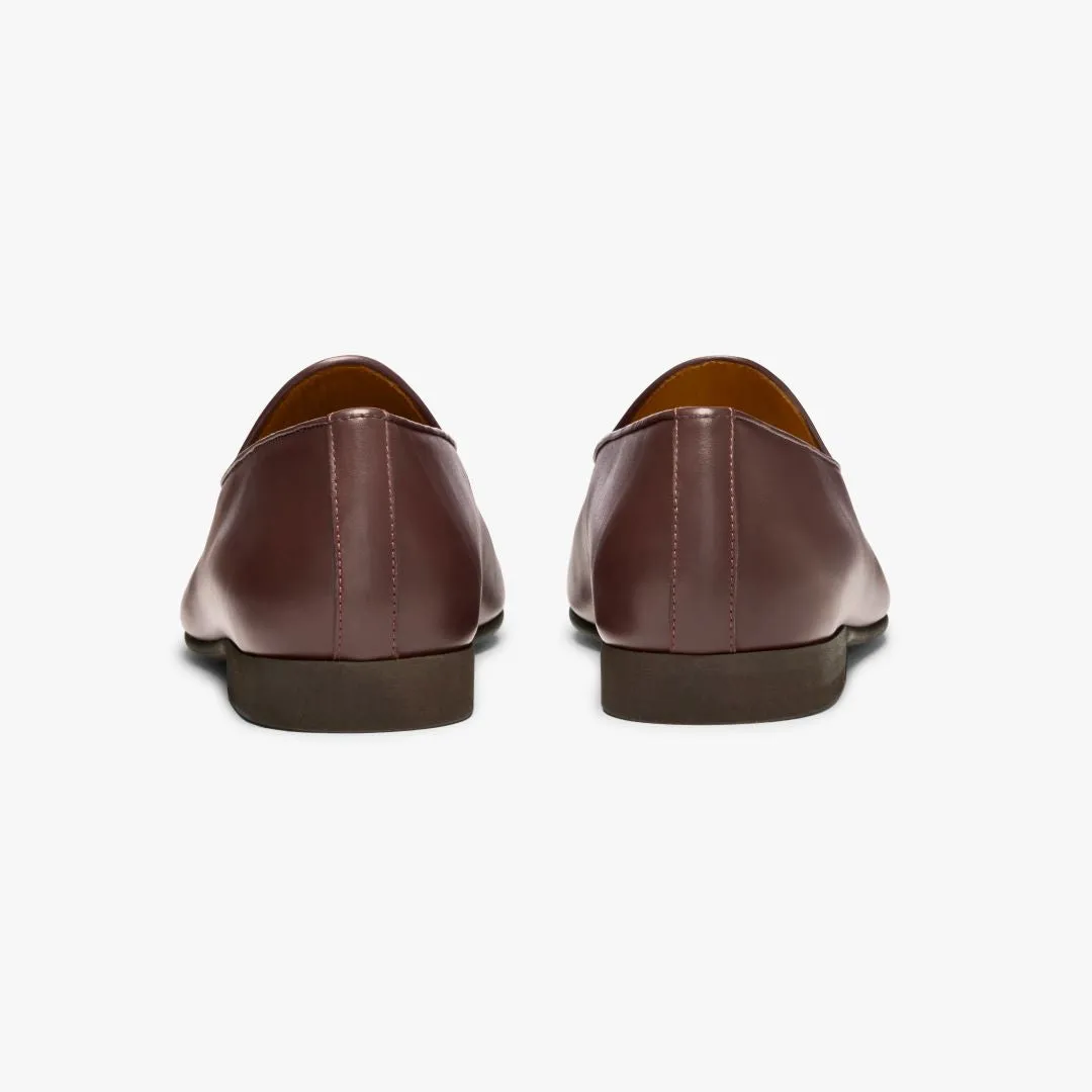Men's Brown Leather Milano Loafer From Del Toro Shoes