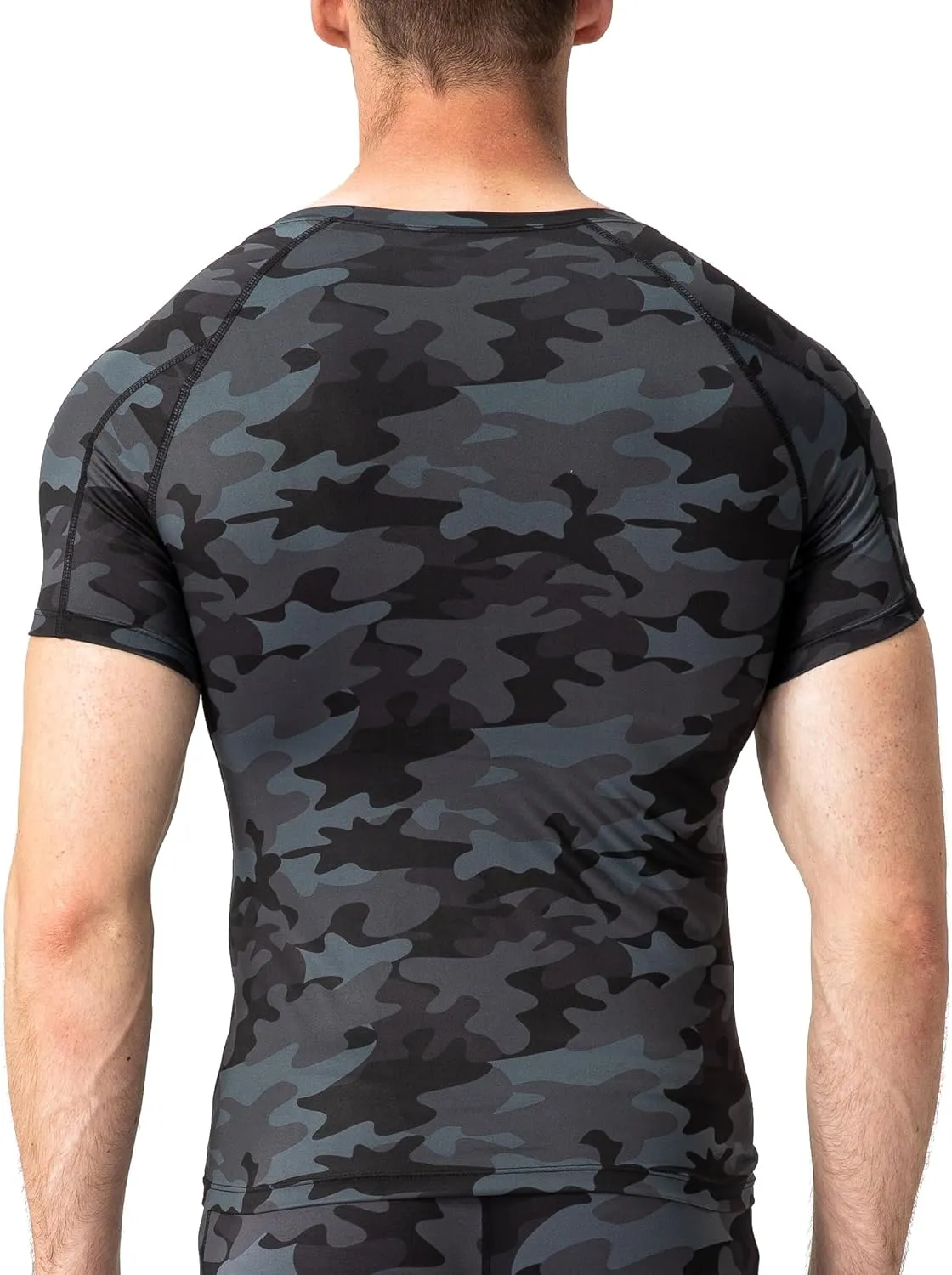 Men's Compression Shirts Short Sleeve Workout Shirt Cool Dry Undershirts Baselayer Sports T Shirts Gym Running Tops