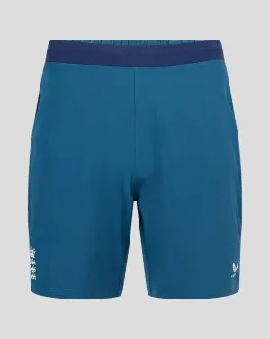 Men’s England Cricket Woven Training Shorts - Blue, Durable Woven Training Shorts for Men