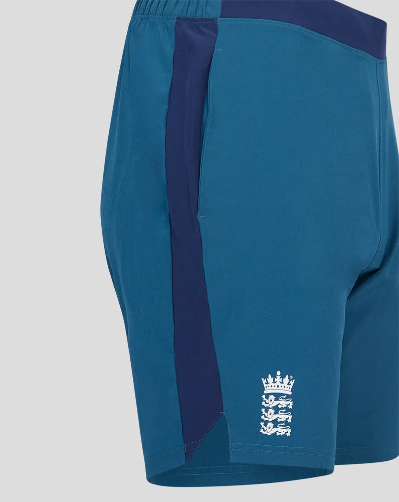 Men’s England Cricket Woven Training Shorts - Blue, Durable Woven Training Shorts for Men