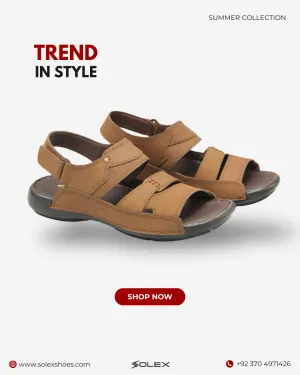 Men's Leather Sandal ( Medicated )
