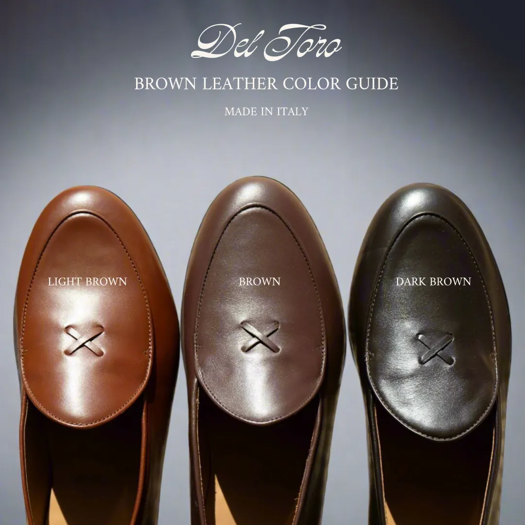 Men's Light Brown Leather Milano Loafer From Del Toro Shoes