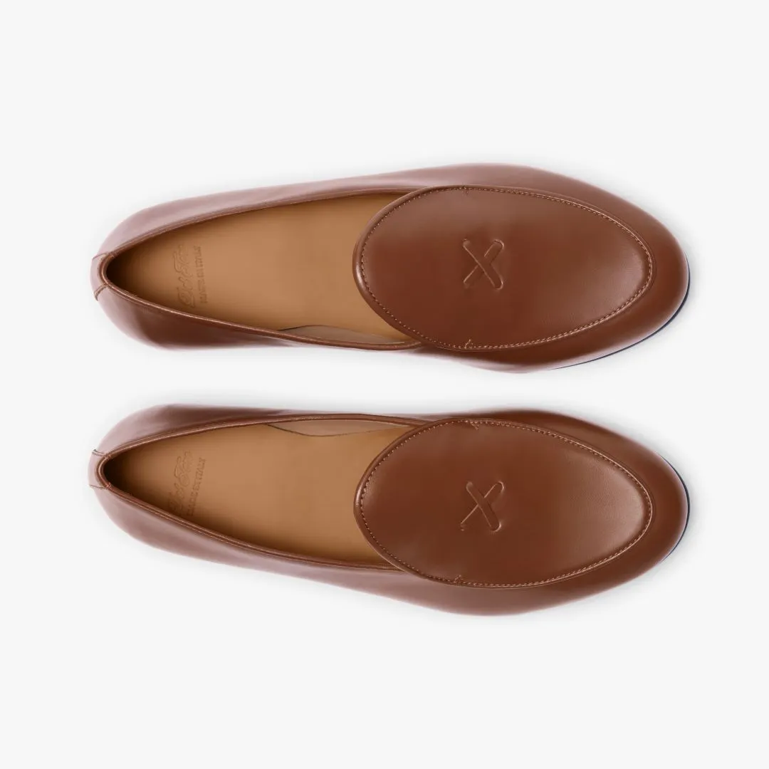 Men's Light Brown Leather Milano Loafer From Del Toro Shoes