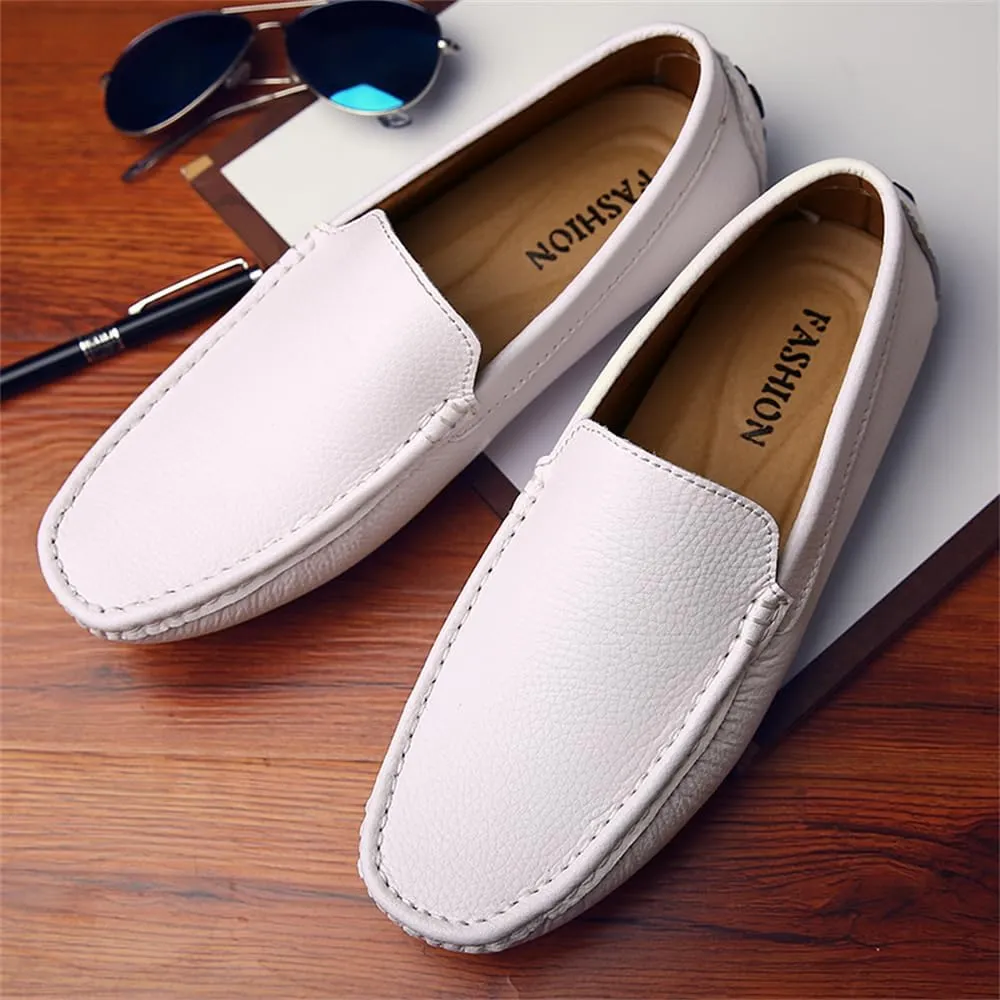 Men's Penny Loafers Moccasin Driving Shoes Slip On Flats Boat Shoes