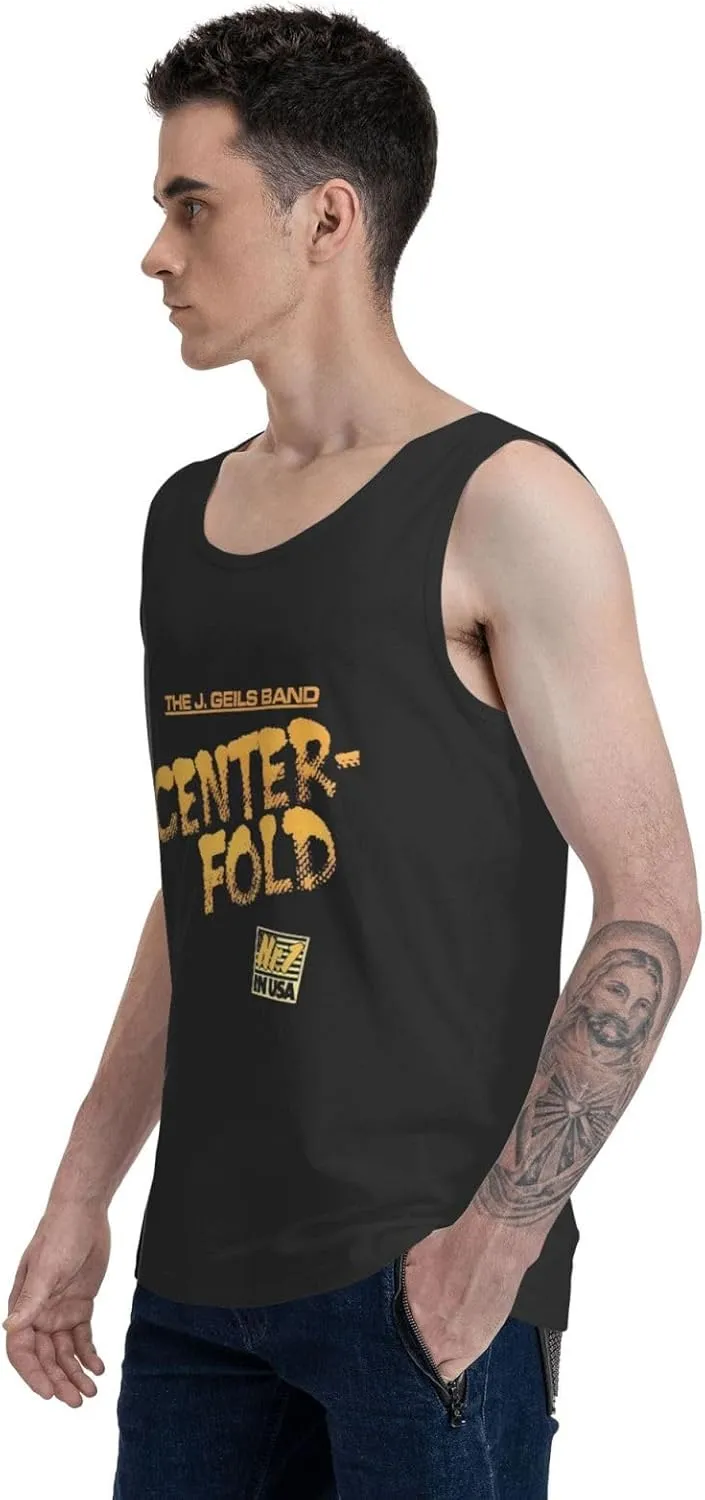 Men's Quick-Drying Cotton Sleeveless Shirt Versatile Close-Fitting Durable Rround Neck Singlet