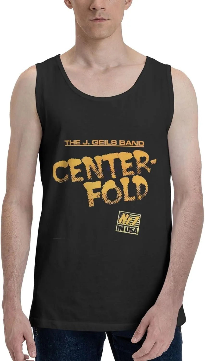Men's Quick-Drying Cotton Sleeveless Shirt Versatile Close-Fitting Durable Rround Neck Singlet