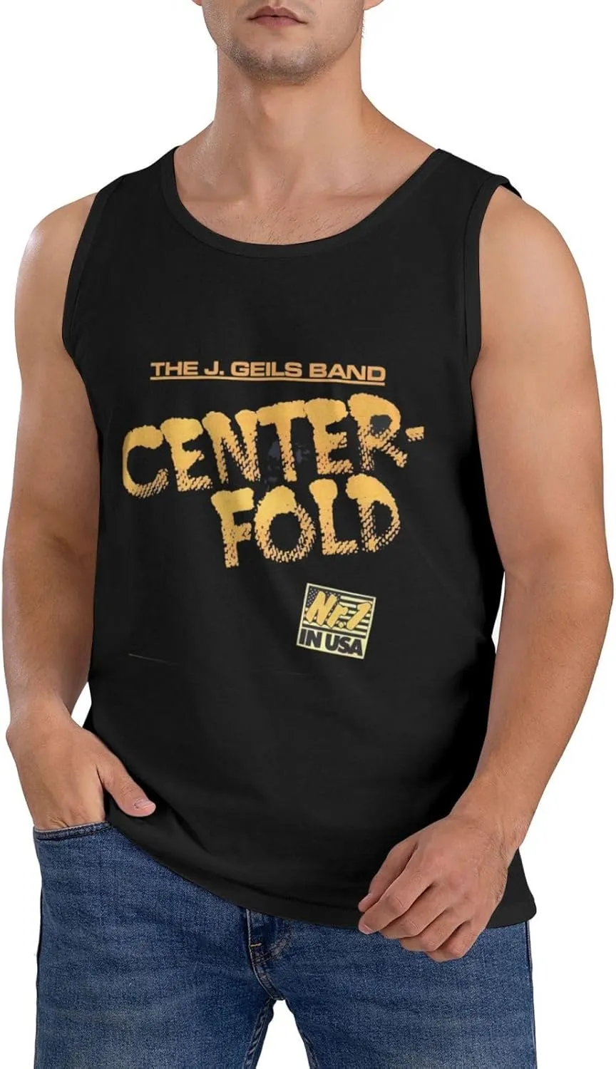 Men's Quick-Drying Cotton Sleeveless Shirt Versatile Close-Fitting Durable Rround Neck Singlet