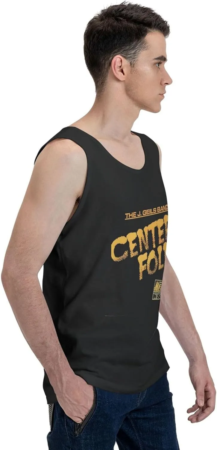 Men's Quick-Drying Cotton Sleeveless Shirt Versatile Close-Fitting Durable Rround Neck Singlet